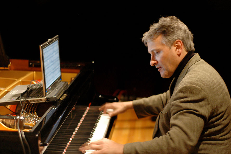 Christopher O'Riley records Falling Canons, 2011