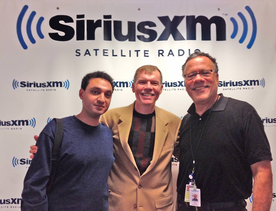 With composer Mohammed Fairouz and program host David Srebnik at SiriusXM Satellite Radio, 2013