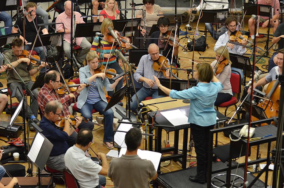JoAnn Falletta and Roderick Williams record Falling Man with the LSO, 2013